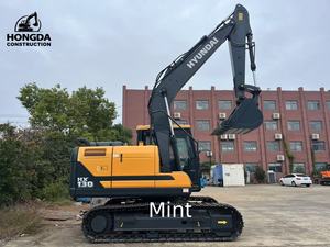 Excavadora pequeña usada de alta calidad Hyundai HX130 Excavadora pequeña usada Marca de Corea Producción de 2022 años - Product Image 3