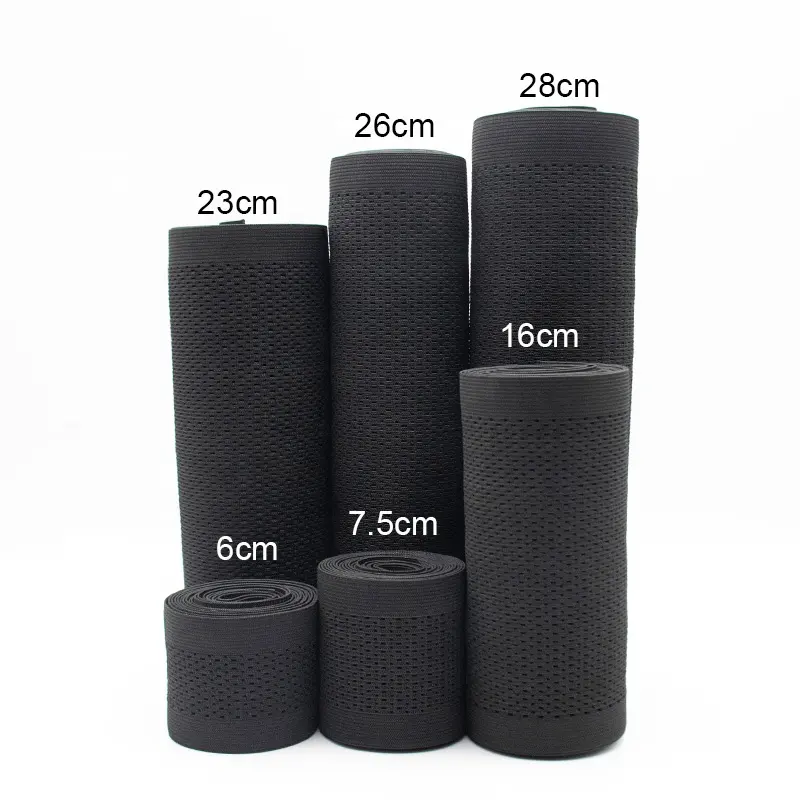 High quality medical monofilament fabric woven elastic band use for postpartum belly belt losing weight waistband