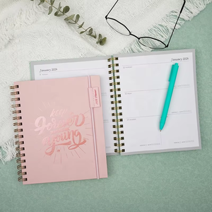 Agenda de planification économique personnalisé avec impression et estampage à chaud, style nature, pour club d'affaires, <span class=keywords><strong>Black</strong></span> <span class=keywords><strong>Friday</strong></span> 2023 - Product Image 1