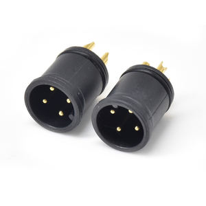 ขั้วต่อวงกลมแบบตัวผู้ M12-A 4 ขา ชุบทองคุณภาพสูง แกนยางกันน้ำ IP67 สำหรับเซ็นเซอร์ - Product Image 3