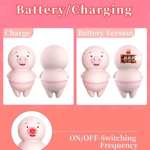 New Hot Sale Mini Pink Pig Wireless USB Charging Clitoris <b>Vibrator</b> 6 Frequency Tongue Lick <b>Vibrator</b> - Product Image 2