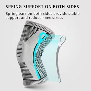 男性と女性のためのカスタマイズされたスポーツ鎮痛膝ブレース圧縮膝スリーブ膝サポート - Product Image 4