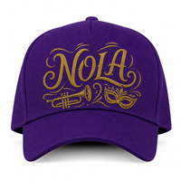 Casquette de baseball personnalisée avec broderie Old English, 5 panneaux, visière incurvée, style Dad Hat, streetwear urbain West Coast, vente en gros, faible MOQ