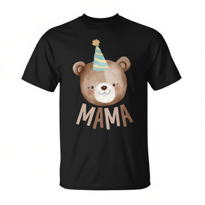 T-shirt familial assorti pour le 1er anniversaire de maman, thème ours, pour fête - Product Image 2