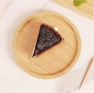 Bandeja Redonda de Bambú para Servir, Decoración Rústica para el Hogar, Cocina, Mesa de Centro, Baño - Product Image 2