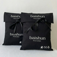 Sac Anti-Poussière en Coton Doux de Haute Qualité, Personnalisable, Type Enveloppe Recyclable avec Rabat