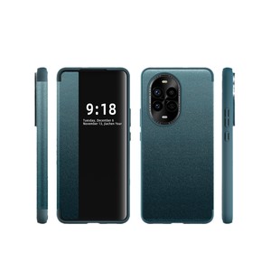 เหมาะสำหรับ Huawei nova 13/13 Pro, เคสโทรศัพท์แบบพับได้ หนังเรียบ โปร่งแสงบางส่วน พร้อมช่องหน้าต่าง ใช้งานสะดวก - Product Image 5