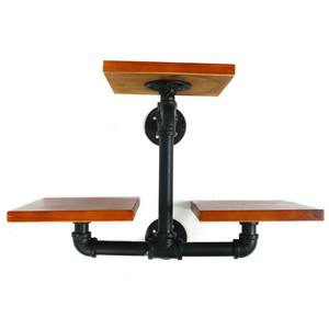 ชั้นวางของตกแต่งผนังทำจากโลหะชั้นวางของชั้นวางของชั้นวางของและชั้นวางของแบบลวดสีดำขายส่งออกแบบได้ตามต้องการ - Product Image 4