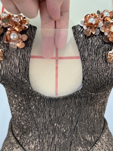 A10981 elegante túnica de sirena para mujer perla lentejuelas vestido de noche de lujo para graduación hasta el suelo sin tirantes mangas flores - Product Image 5