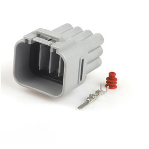 Conector Automotriz de 12 Posiciones, Plástico Gris, IP20, Macho y Hembra, para Uso en Automóviles - Product Image 1