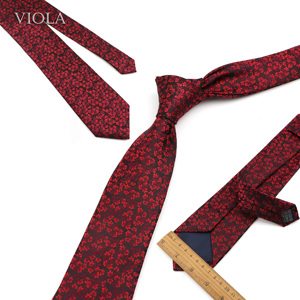 <span class=keywords><strong>Corbata</strong></span> de Poliéster Jacquard con Diseño Floral de Rayas y Puntos, 7 cm, <span class=keywords><strong>Roja</strong></span> y Azul, para <span class=keywords><strong>Hombre</strong></span>, <span class=keywords><strong>Traje</strong></span> de Negocios, <span class=keywords><strong>Corbata</strong></span> Formal, Accesorios de Moda para Camisa, Regalo - Product Image 2