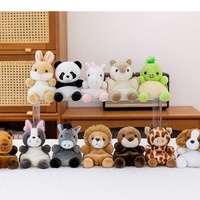 Paperrecorder HB-TY549MN8 Porte-clés animal en peluche de dessin animé, porte-carte tendance, marionnette à main parfumée