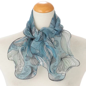 Bufanda de Mujer con Diseño Pintado a Mano, Estilo Étnico, 100% Poliéster, Transpirable, Ligera, para Todas las Temporadas, en Oferta - Product Image 2