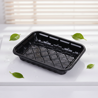 Boîte à sushi rectangulaire transparente jetable de qualité alimentaire PLA, durable, résistante à l'humidité, scellée, pour pâtisserie, fruits, desserts, sandwichs