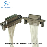 Connecteur Rectangulaire J30J-21TJL-1000, 21 Broches, Prises Mâles avec Ligne d'Assemblage Aviation CZL Huadespace