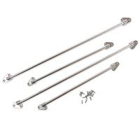 Barre latérale M-Volks BJS001 compatible avec les baies vitrées de bus de type 2 1968-1979, en aluminium entièrement poli