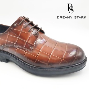 Chaussures habillées italiennes pour hommes Dreamy Stark 2023, en cuir de vachette, nouveau design tendance, faites à la main, pour affaires et mariages, avec boîte, paiement T/T - Product Image 2