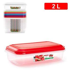 FIAMBRERA 2L, Contenedor de Almacenamiento Rectangular Moderno, Duradero y Práctico, Técnica de Inyección, Solución Apilable para Alimentos Secos - Product Image 2