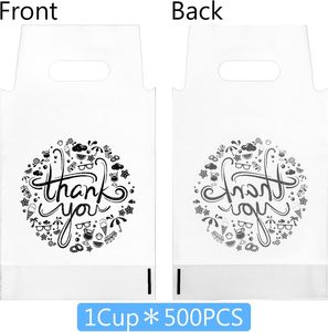 Bolsa de refuerzo lateral de HDPE de grado alimenticio para café, té, leche, jugo, refresco, tazas para llevar, tamaños y colores personalizables - Product Image 3