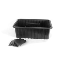 Organisateur d'outils en plastique noir AUTO TIGER, panier en plastique pour l'entretien automobile