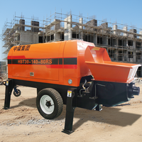 Nouvelle conception de bétonnière mobile autochargeuse diesel 45-50 m/h, mini pompe à béton, utilisation en construction, prix avantageux