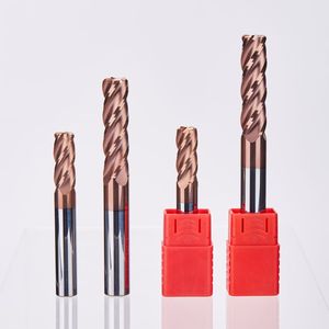 Solid Carbide Coated Hrc55 <strong>End</strong> <strong>Mill</strong> 4 Flute <strong>Round</strong> <strong>Nose</strong> Milling Cutter for Steel - Product Image 4