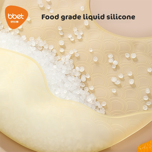 BAOHUI Bbet Individuell Bedruckte Weiche Silikon-Lätzchen für Babys BPA-Frei und Wasserdicht mit Knopfverschluss OEM-Service Verfügbar - Product Image 4