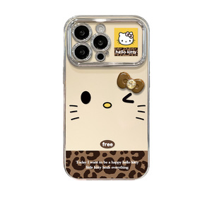 Funda de silicona antichoque con patrón de leopardo y dibujos animados, con cordón, electrochapada, para venta al por mayor de fundas de teléfono - Product Image 5