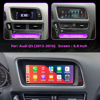 Autoradio Android 14 8,8 pouces Snapdragon 665 8 cœurs Écran tactile Carplay pour Audi Q5 2009-2017 Lecteur DVD de voiture Radio GPS Navi 4G
