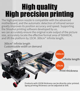 Nueva impresora automática de inyección de tinta UV plana Tinta fluorescente CMYK + V de 5 colores para materiales flexibles de PVC Control de <span class=keywords><strong>Android</strong></span> Resolución dual - Product Image 5