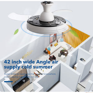 天井ファンライトリモコン付きモダンリビングルーム装飾LED - Product Image 2