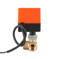Vanne à boisseau sphérique motorisée en laiton 2/3 voies de 1/2 à 2 pouces avec actionneur électrique pour eau, OEM, AC24V/110V/220V, vente en gros