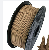 Filamen PLA Kayu 1.75mm 1KG Warna Kayu Gelap dengan Sentuhan Kayu Alami untuk Printer 3D Bambu Lab Creality
