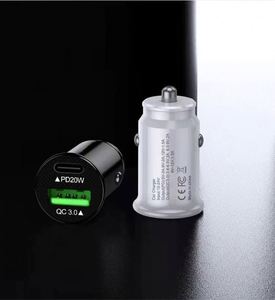 <b>USB</b>-<b>C</b> <b>Adapter</b> QC3.0 <b>USB</b> a Car Charger Rapid Dual-Port Cigarette Charger for Smartphones Dual <b>USB</b> PD Car Charger - Product Image 5