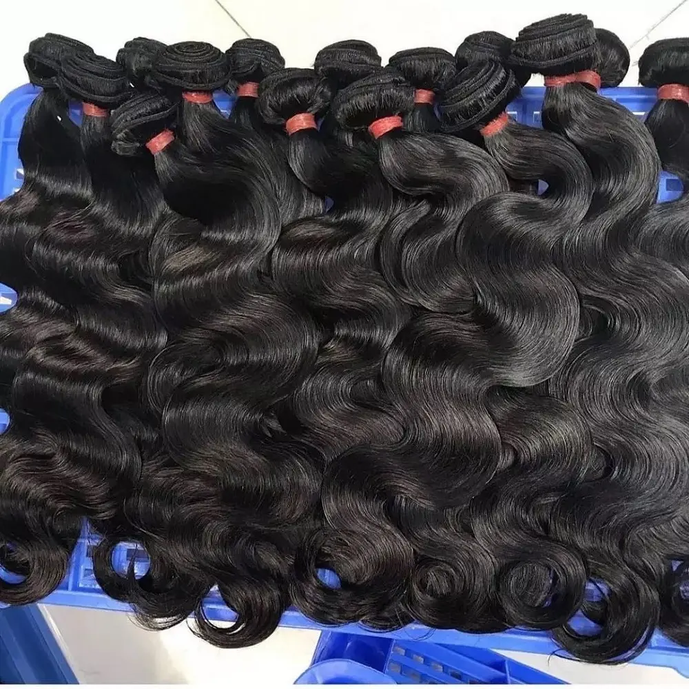 Body Wave Hair Bundle Unprocessed Indian Raw Human Hair 10-30inches All Textures