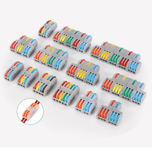 ชุดอุปกรณ์เชื่อมต่อสายไฟแบบใหม่ Spl 633 933 Series Lever 600 933 1233  ขั้วต่อสายไฟแบบมินิ 32A 0.08-4 มม.  แบบเร็ว 3 เข้า 6 ออก - Product Image 6