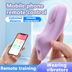 Culotte en silicone portable clitoridienne avec télécommande à 10 vitesses de vibration charge USB pour les jouets sexuels des couples lesbiens - Product Image 2