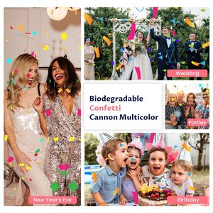 Biodegradabile Multicolor Party coriandoli lanciatori di cannoni per il nuovo <span class=keywords><strong>anno</strong></span> decorazioni per la celebrazione del matrimonio e del <span class=keywords><strong>compleanno</strong></span> di laurea - Product Image 3