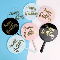 Heiß begehrte Premium-Kuchendekorationen aus Acryl, runde Buchstaben für Hochzeitsjubiläum, Geburtstag, Kuchendekorationen.