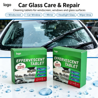 Comprimé effervescent nettoyant pour vitres de voiture, élimine la saleté et les résidus d'insectes pour le nettoyage du pare-brise de voiture, OEM