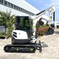 Mini-Excavatrice Hydraulique Compacte sur Chenilles 1T 2T 3T 3.5T 4T pour Travaux de Terrassement
