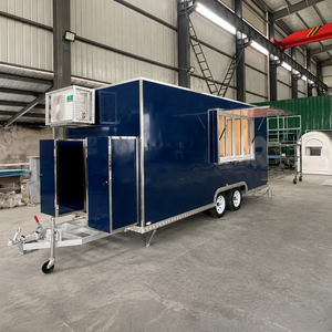 Food Truck, Rimorchio per Alimenti, Camion per Cibo con Cucina Completa, Furgone per Gelati Completamente Attrezzato - Product Image 1