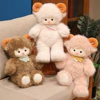 Großhandel Niedliches Schaf-Plüschtier mit Schal, Weiches Stofftier, Flauschiges Bauernhof-Tier-Plüschtier für Kinder, Sofa, Schlafzimmer-Deko, Geburtstagsgeschenk