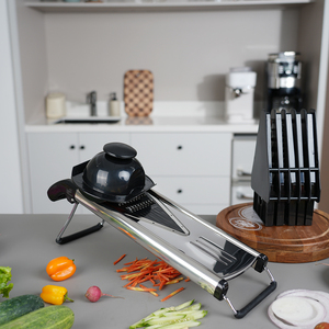 Coupe-légumes manuel populaire 6 <span class=keywords><strong>V</strong></span> lames en acier inoxydable <span class=keywords><strong>mandoline</strong></span> outil de coupe trancheuse pour la cuisine - Product Image 1