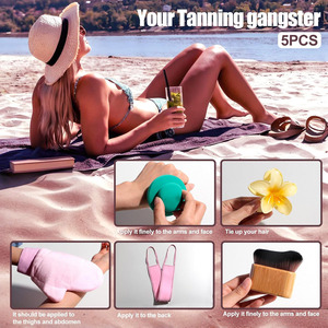 Juego de 5 Guantes Aplicadores de Loción Corporal Autobronceadora, Herramientas Ideales para una Aplicación Uniforme de Lociones, Aceites Bronceadores y Productos para el Cuidado de la Piel - Product Image 2