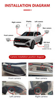 Webaer-sistema de cámara 3D para coche Toyota Corolla / Camry / Land Cruiser, 360 grados, vista de pájaro, 360
