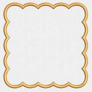 ที่กําหนดเองหอยปีกทะลายตัดเย็บปักถักร้อยผ้าฝ้ายผ้าลินินอาหารค่ําค็อกเทลผ้าเช็ดปากปักขอบตกแต่ง - Product Image 3