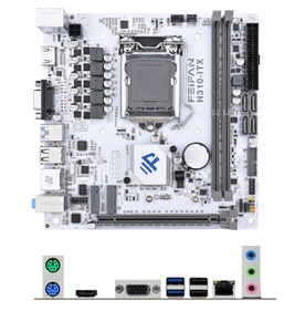 Nouvelle carte mère H310-ITX blanche pour ordinateur de bureau mini, compatible LGA 1151, DDR4, prise en charge des processeurs de 6e/7e/8e/9e génération - Product Image 1