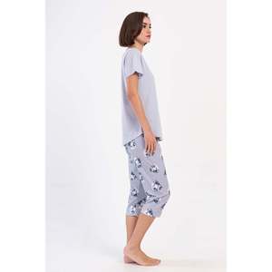 ชุดนอนผู้หญิงคอกลมแขนสั้นทรงโอวัลคาปรีขนาดพลัสไซส์ - Product Image 2