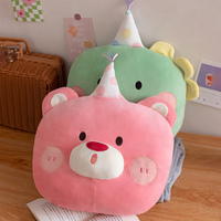 Jouets en peluche de dessins animés, oreillers doux et mignons pour adolescents et adultes, décoration de fête